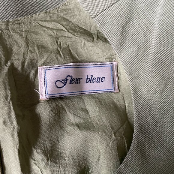 Vintage Sage Green Sleeveless Sheath Dress - Picture 4 of 5